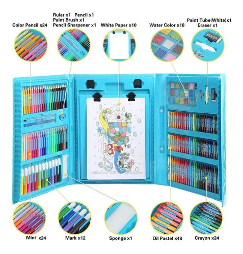 ArteMágico – Set de Arte para Niños en Maleta 208 Piezas