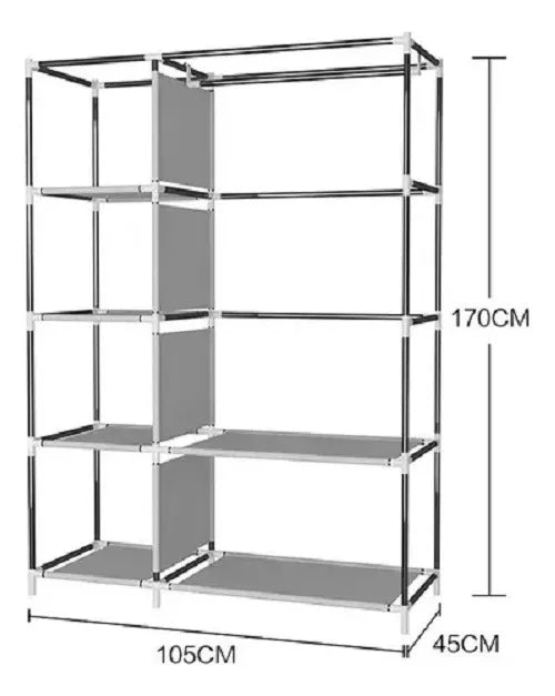 Armario Modular de Tela 6 Espacios
