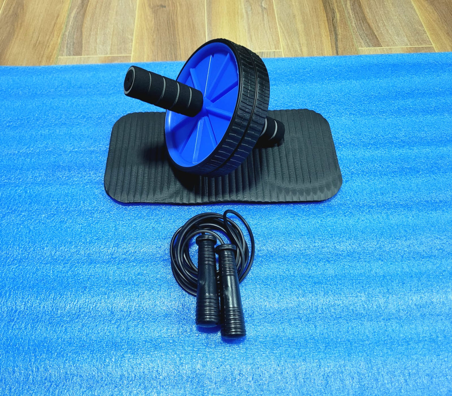 FitCraft – Rueda de Abdominales y Lazo Siliconado para Ejercicio