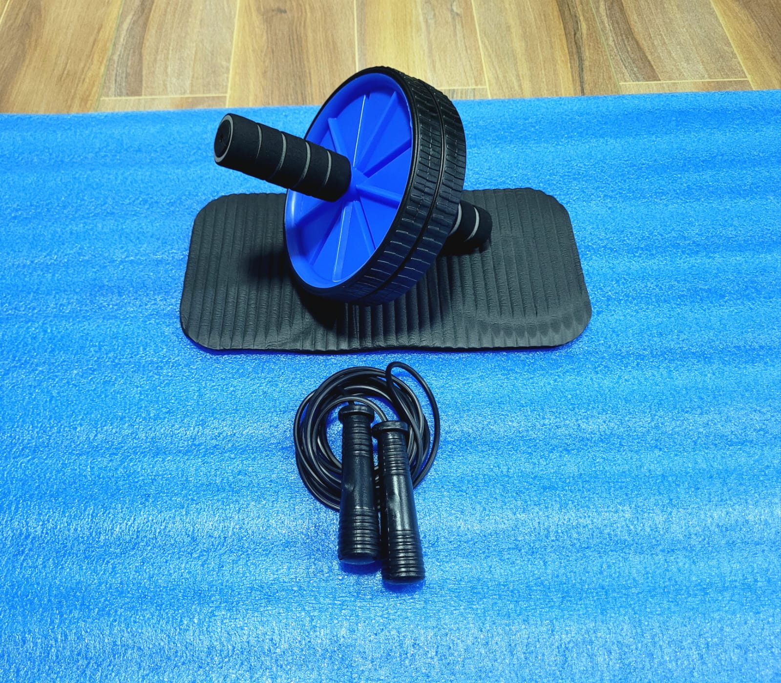 FitCraft – Rueda de Abdominales y Lazo Siliconado para Ejercicio
